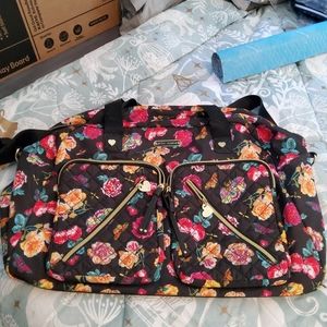 Betsey Johnson Quilted Floral Weekender